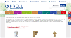 Desktop Screenshot of prell-versand.de