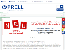 Tablet Screenshot of prell-versand.de